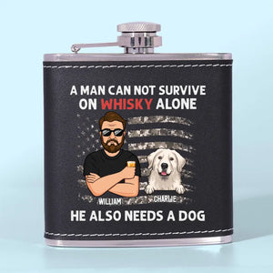 Everyone Thinks They Have The Best Dog - Dog Personalized Custom Hip Flask - Father's Day, Gift For Pet Owners, Pet Lovers