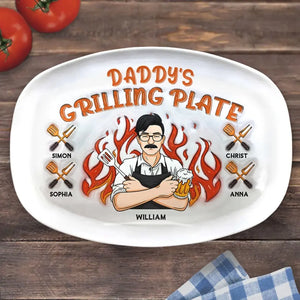 Le Roi de la Cuisine - Plateau Gonflable Personnalisé 3D pour Famille - Fête des Pères, Cadeau pour Papa, Grand-Père