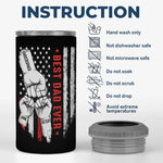 Behind Every Great Child - Personalized Custom 4 In 1 Can Cooler Tumbler - Father's Day, Birthday Gift For Dad, Grandpa