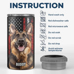 Custom Photo Hold My Drink I Gotta Pet This Dog - Dog Personalized Custom 4 In 1 Can Cooler Tumbler - Father's Day, Gift For Dog Lovers, Dad, Husband