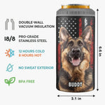 Custom Photo Hold My Drink I Gotta Pet This Dog - Dog Personalized Custom 4 In 1 Can Cooler Tumbler - Father's Day, Gift For Dog Lovers, Dad, Husband