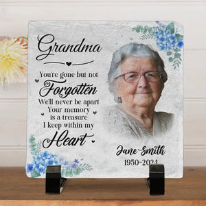 Custom Photo Constantly Remembered, Eternally Cherished - Memorial Personalized Custom Square Shaped Memorial Stone - Sympathy Gift For Family Members