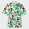 Custom Photo It's Summer Time - Dog & Cat Personalized Custom Unisex Tropical Hawaiian Aloha Shirt - Summer Vacation Gift, Gift For Pet Owners, Pet Lovers