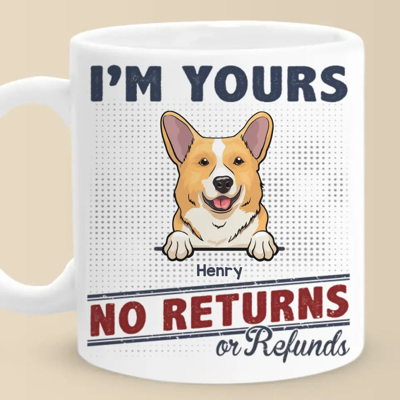 We're Yours And Forever - Dog & Cat Personalized Custom Mug - Gift For Dog Lovers, Cat Lovers