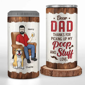 Tu es plus cool que quiconque - Gobelet isotherme 4 en 1 personnalisé pour chien - Fête des pères, cadeau pour les propriétaires d'animaux et les amoureux des animaux