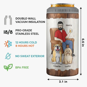 Tu es plus cool que quiconque - Gobelet isotherme 4 en 1 personnalisé pour chien - Fête des pères, cadeau pour les propriétaires d'animaux et les amoureux des animaux