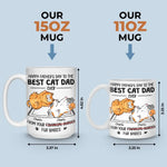One Cat Just Leads To Another - Cat Personalized Custom Mug - Father's Day, Gift For Dad, Cat Lovers