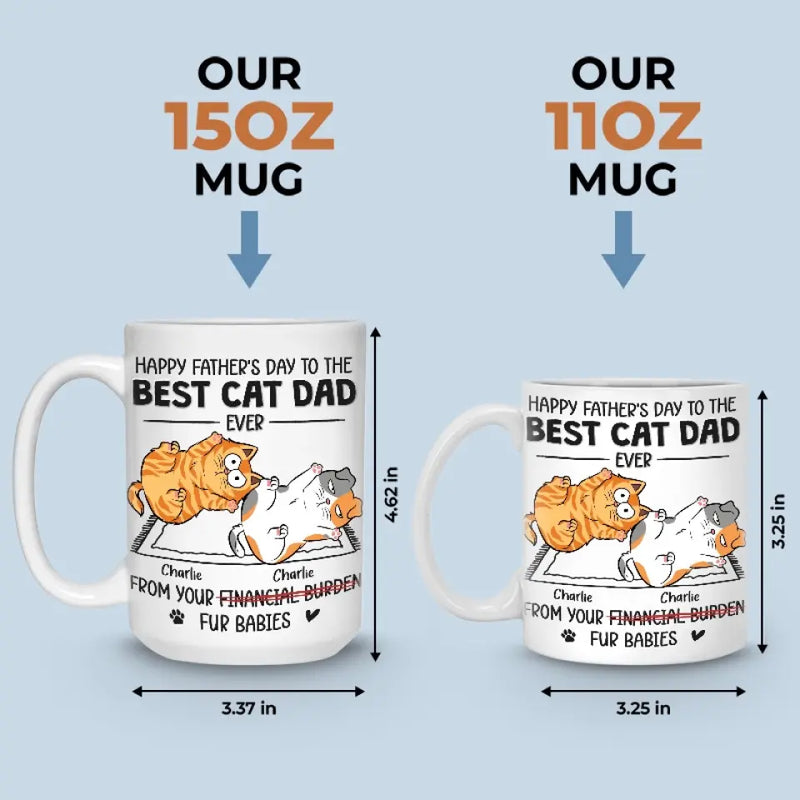 One Cat Just Leads To Another - Cat Personalized Custom Mug - Father's Day, Gift For Dad, Cat Lovers