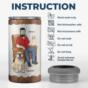Tu es plus cool que quiconque - Gobelet isotherme 4 en 1 personnalisé pour chien - Fête des pères, cadeau pour les propriétaires d'animaux et les amoureux des animaux
