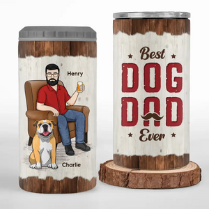 Tu es plus cool que quiconque - Gobelet isotherme 4 en 1 personnalisé pour chien - Fête des pères, cadeau pour les propriétaires d'animaux et les amoureux des animaux