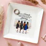 We Did It - Bestie Personalized Custom Jewelry Dish - Graduation Gift For Best Friends, Sisters