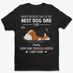 Cheers To The Best Dog Dad- Dog Personalized Custom Unisex T-shirt, Hoodie, Sweatshirt - Father's Day, Gift For Dad, Dog Lovers