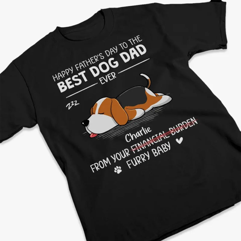 Cheers To The Best Dog Dad- Dog Personalized Custom Unisex T-shirt, Hoodie, Sweatshirt - Father's Day, Gift For Dad, Dog Lovers