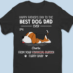 Cheers To The Best Dog Dad- Dog Personalized Custom Unisex T-shirt, Hoodie, Sweatshirt - Father's Day, Gift For Dad, Dog Lovers