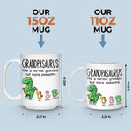 A Normal Papa But More Awesome - Family Personalized Custom Mug - Father's Day, Gift For Dad, Grandpa