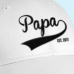Hey Dad, You're Doing A Great Job - Family Personalized Custom Line Embroidered Cap - Father's Day, Gift For Dad, Grandpa