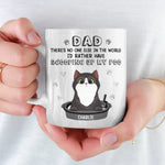 You Hold A Unique Place In My Heart - Cat Personalized Custom Mug - Father's Day, Gift For Pet Owners, Pet Lovers