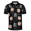 Custom Photo Best Dad By Par - Family Personalized Custom All Over Print Polo Shirt - Father's Day, Gift For Dad, Pet Owners, Pet Lovers