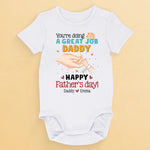 A New Chapter Begins With Your First Cry - Family Personalized Custom Baby Onesie - Father's Day, Baby Shower Gift, Gift For First Dad