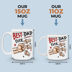 You’re Always The Best To Me - Family Personalized Custom 3D Inflated Effect Printed Mug - Father's Day, Gift For Dad, Grandpa