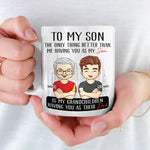 A Boy’s Best Friend Is His Mother - Family Personalized Custom Mug - Father's Day, Gift For Son
