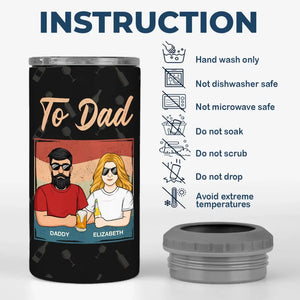 À papa, des raisons pour lesquelles vous buvez - Gobelet isotherme 4 en 1 personnalisé pour la famille - Fête des pères, cadeau pour papa, grand-père
