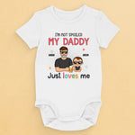 I'm As Lucky As Can Be - Family Personalized Custom Baby Onesie - Father's Day, Baby Shower Gift, Gift For Dad, New Dads