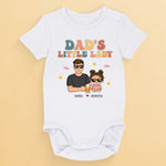 I'm Dad's Little Baby - Family Personalized Custom Baby Onesie - Father's Day, Baby Shower Gift, Gift For Dad, New Dads, Grandpa