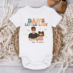 I'm Dad's Little Baby - Family Personalized Custom Baby Onesie - Father's Day, Baby Shower Gift, Gift For Dad, New Dads, Grandpa