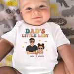 I'm Dad's Little Baby - Family Personalized Custom Baby Onesie - Father's Day, Baby Shower Gift, Gift For Dad, New Dads, Grandpa