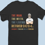 The Myth, The Legend - Personalized Custom Unisex T-shirt, Hoodie, Sweatshirt - Appreciation, Retirement Gift For Husband, Dad, Coworkers