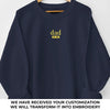 Fatherhood Is The Best Thing I Ever Did - Family Personalized Custom Line Embroidered Sweatshirt - Father's Day, Gift For Dad, Grandpa