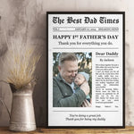 Custom Photo Thank You For Everything You Do - Family Personalized Custom Vertical Poster - Father's Day, Gift For New Dads, Dad, Husband