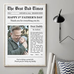 Custom Photo Thank You For Everything You Do - Family Personalized Custom Vertical Poster - Father's Day, Gift For New Dads, Dad, Husband