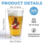 Lucky To Have You In My Life - Couple Personalized Custom Beer Glass - Gift For Husband, Wife, Couple