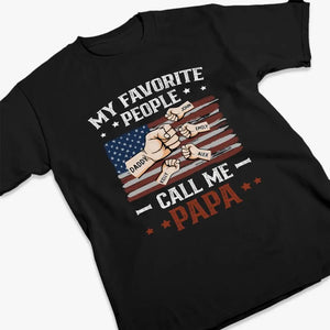 My Dad, My Hero - Family Personalized Custom Unisex T-shirt, Hoodie, Sweatshirt - 4th Of July, Gift For Dad, Grandpa