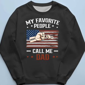 My Dad, My Hero - Family Personalized Custom Unisex T-shirt, Hoodie, Sweatshirt - 4th Of July, Gift For Dad, Grandpa