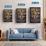 Custom Photo My World Is All About You - Family Personalized Custom Vertical Canvas - Father's Day, Gift For Dad