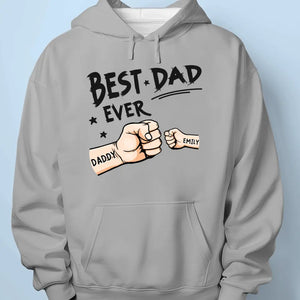 The Best Dad Ever - Family Personalized Custom Unisex T-shirt, Hoodie, Sweatshirt - New Arrival, Father's Day, Birthday Gift For Dad AMZ