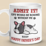 Cheers To The World’s Best Dog Dad - Dog Personalized Custom 3D Inflated Effect Printed Mug - Gift For Pet Owners, Pet Lovers