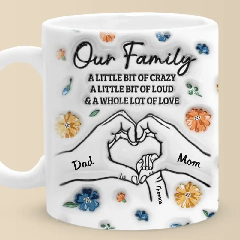 Always, Forever And No Matter What - Family Personalized Custom 3D Inflated Effect Printed Mug - Gift For Family