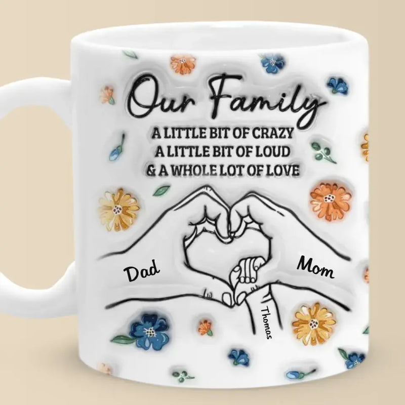 Always, Forever And No Matter What - Family Personalized Custom 3D Inflated Effect Printed Mug - Gift For Family