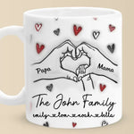 Together We Make One Beautiful Family - Family Personalized Custom 3D Inflated Effect Printed Mug - Gift For Family Members
