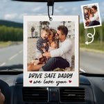 Custom Photo Get Home Safe, We Need You - Family Personalized Custom Car Air Freshener - Father's Day, Gift For Dad