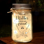 A Mother's Love Is The Greatest Teacher - Family Personalized Custom Mason Jar Light - Gift For Mom, Daughter