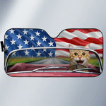 Custom Photo Let's Go On An Adventure - Dog & Cat Personalized Custom Auto Windshield Sunshade, Car Window Protector - Gift For Dog Lovers, Cat Lovers