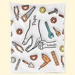 A Father Is The One Friend Upon Whom We Can Always Rely - Family Personalized Custom 3D Inflated Effect Printed Blanket - Father's Day, Gift For Dad, Grandpa