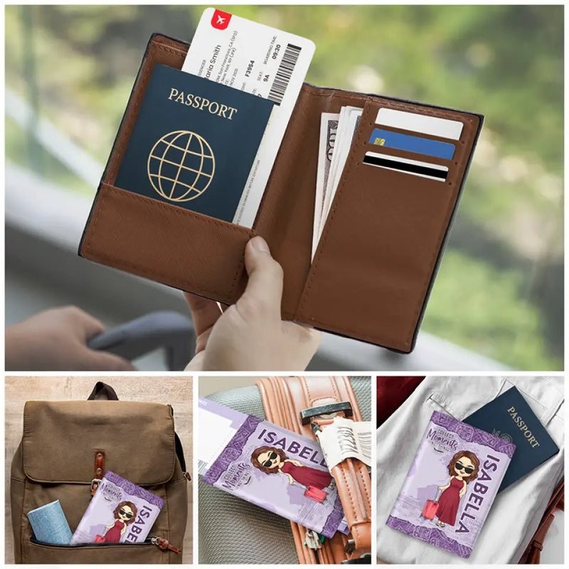 The Best Journey Takes You Home - Travel Personalized Custom Passport Cover, Passport Holder - Holiday Vacation Gift, Gift For Women