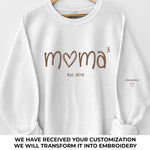Mom Means Everything - Family Personalized Custom Embroidered Sweatshirt - Mother's Day, Gift For Grandma, Mom