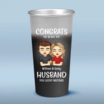 Drink Together, Stay Forever - Couple Personalized Custom Aluminum Changing Color Cup - Gift For Husband Wife, Anniversary
